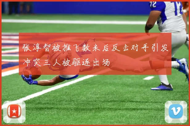 张淳智被推飞数米后反击对手引发冲突三人被驱逐出场